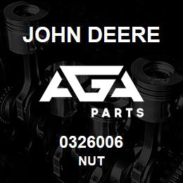 0326006 John Deere NUT | AGA Parts