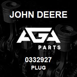 0332927 John Deere PLUG | AGA Parts