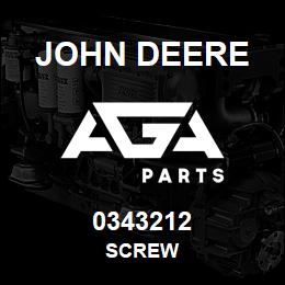 0343212 John Deere SCREW | AGA Parts
