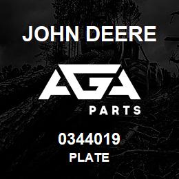 0344019 John Deere PLATE | AGA Parts