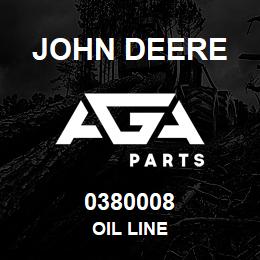 0380008 John Deere OIL LINE | AGA Parts