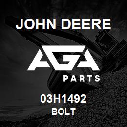 03H1492 John Deere BOLT | AGA Parts