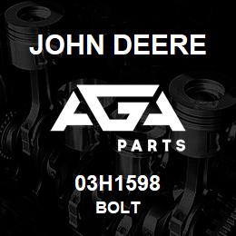 03H1598 John Deere BOLT | AGA Parts