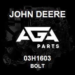 03H1603 John Deere BOLT | AGA Parts