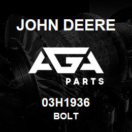 03H1936 John Deere BOLT | AGA Parts