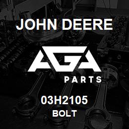 03H2105 John Deere BOLT | AGA Parts