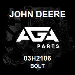 03H2106 John Deere BOLT | AGA Parts