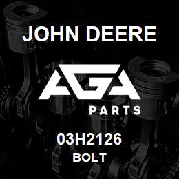 03H2126 John Deere BOLT | AGA Parts