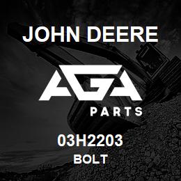 03H2203 John Deere BOLT | AGA Parts