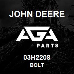 03H2208 John Deere BOLT | AGA Parts