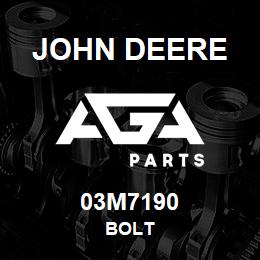 03M7190 John Deere BOLT | AGA Parts