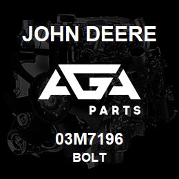 03M7196 John Deere BOLT | AGA Parts