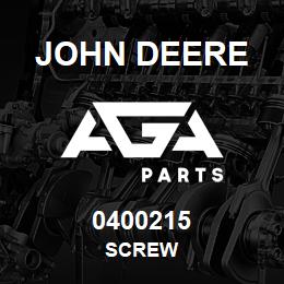 0400215 John Deere SCREW | AGA Parts