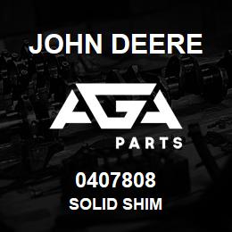 0407808 John Deere SOLID SHIM | AGA Parts