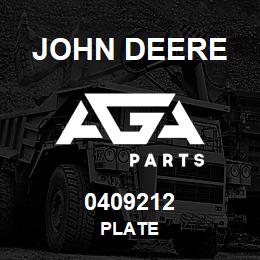 0409212 John Deere PLATE | AGA Parts