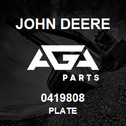 0419808 John Deere PLATE | AGA Parts
