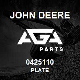 0425110 John Deere PLATE | AGA Parts