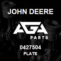 0427504 John Deere PLATE | AGA Parts
