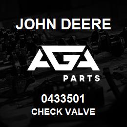 0433501 John Deere CHECK VALVE | AGA Parts