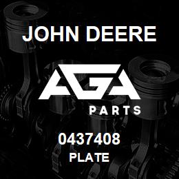 0437408 John Deere PLATE | AGA Parts