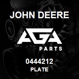 0444212 John Deere PLATE | AGA Parts
