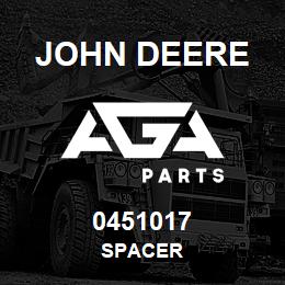 0451017 John Deere SPACER | AGA Parts