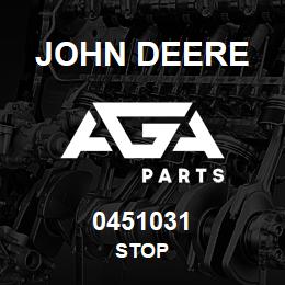 0451031 John Deere STOP | AGA Parts