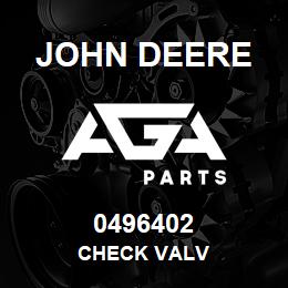 0496402 John Deere CHECK VALV | AGA Parts