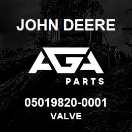 05019820-0001 John Deere VALVE | AGA Parts