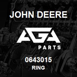 0643015 John Deere RING | AGA Parts