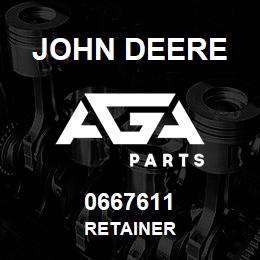 0667611 John Deere RETAINER | AGA Parts