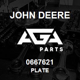 0667621 John Deere PLATE | AGA Parts