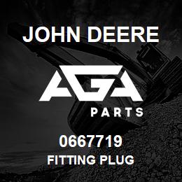 0667719 John Deere FITTING PLUG | AGA Parts