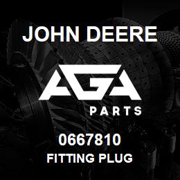 0667810 John Deere FITTING PLUG | AGA Parts