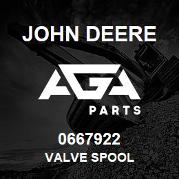 0667922 John Deere VALVE SPOOL | AGA Parts