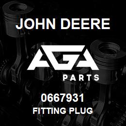 0667931 John Deere FITTING PLUG | AGA Parts