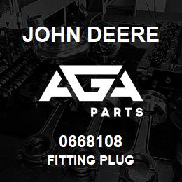 0668108 John Deere FITTING PLUG | AGA Parts