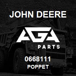 0668111 John Deere POPPET | AGA Parts