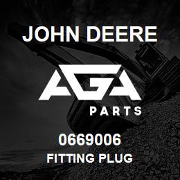 0669006 John Deere FITTING PLUG | AGA Parts