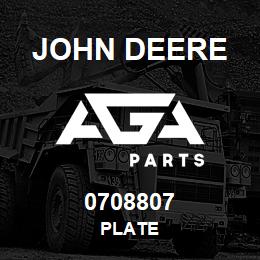 0708807 John Deere PLATE | AGA Parts