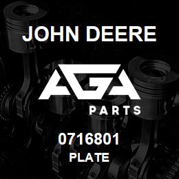 0716801 John Deere PLATE | AGA Parts
