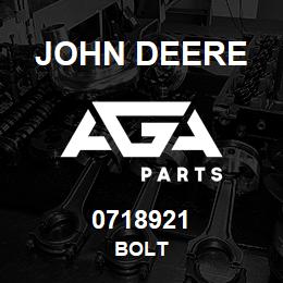0718921 John Deere BOLT | AGA Parts