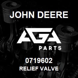 0719602 John Deere RELIEF VALVE | AGA Parts
