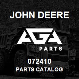 072410 John Deere PARTS CATALOG | AGA Parts