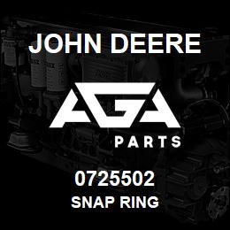 0725502 John Deere SNAP RING | AGA Parts