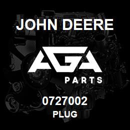0727002 John Deere PLUG | AGA Parts