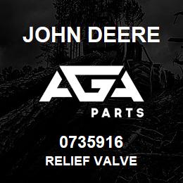 0735916 John Deere RELIEF VALVE | AGA Parts