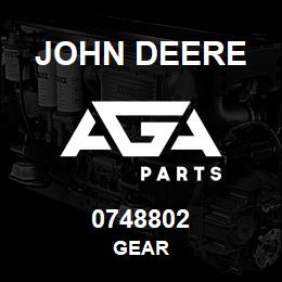 0748802 John Deere GEAR | AGA Parts