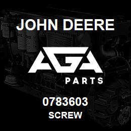 0783603 John Deere SCREW | AGA Parts