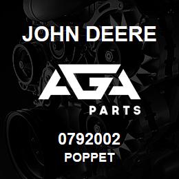 0792002 John Deere POPPET | AGA Parts